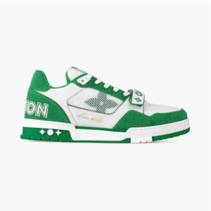 Louis Vuitton Trainer Green Monogram Denim